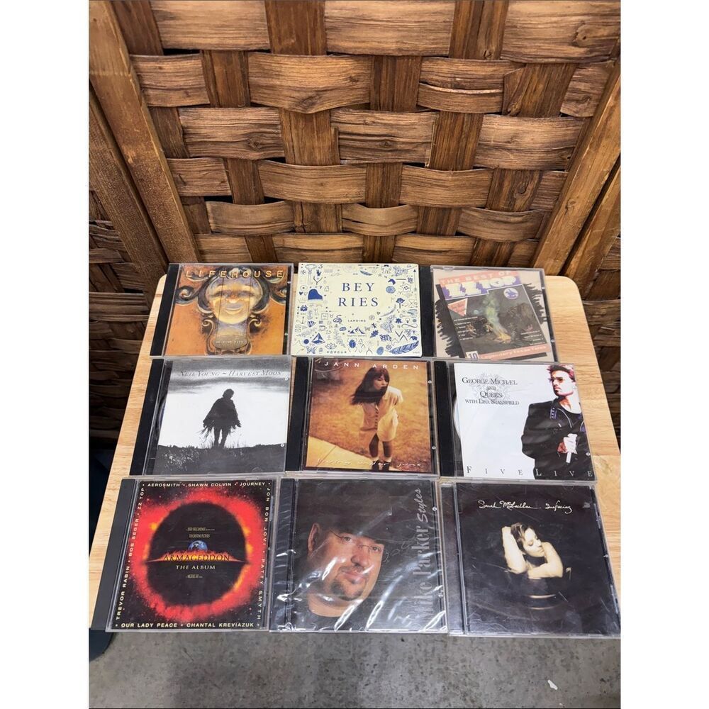 Assorted Music CD Collection - Brown Case Inserts